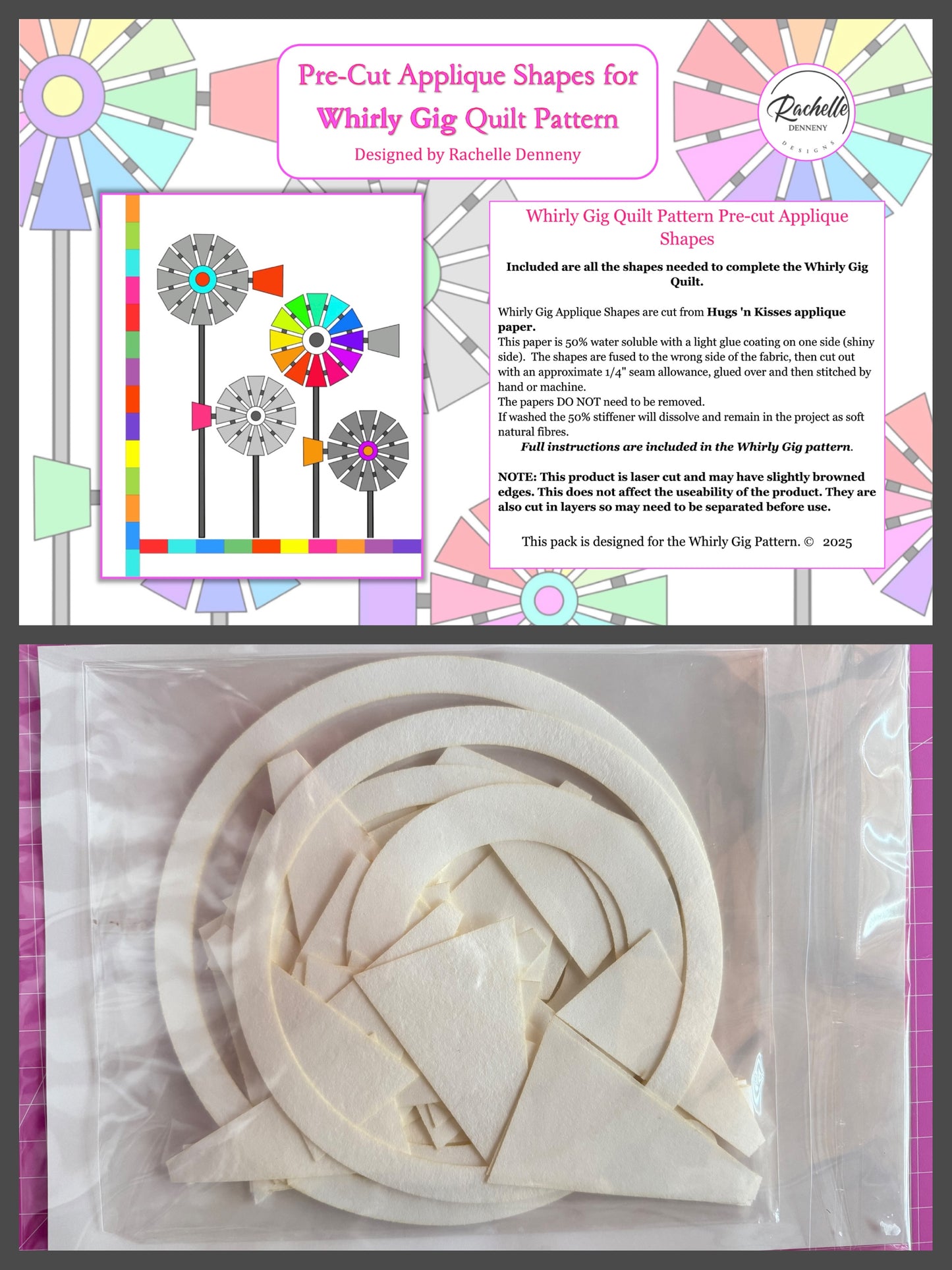 Whirly Gig Applique Pattern - NEW