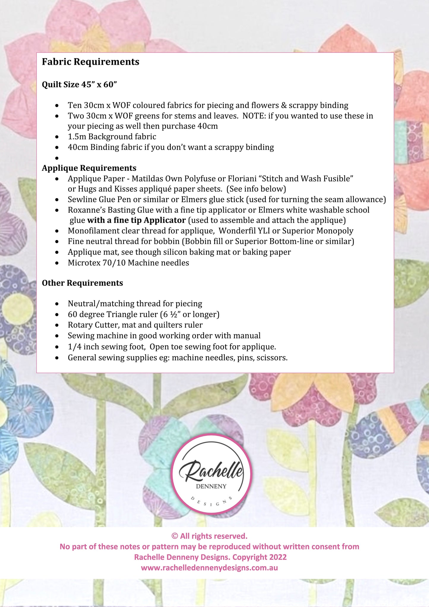 Let's Bloom Kit & Pattern