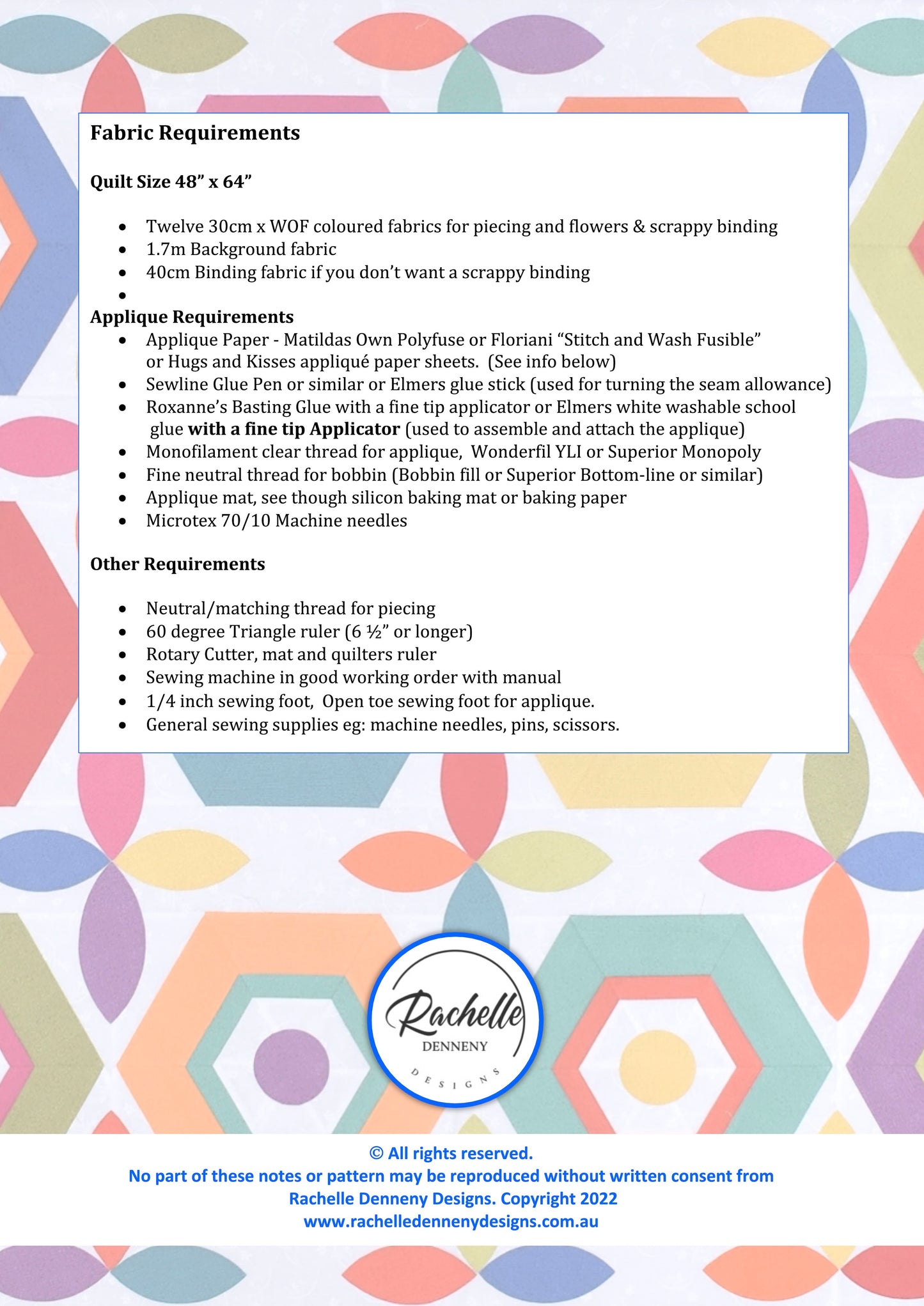 Let's Celebrate Kit & Pattern