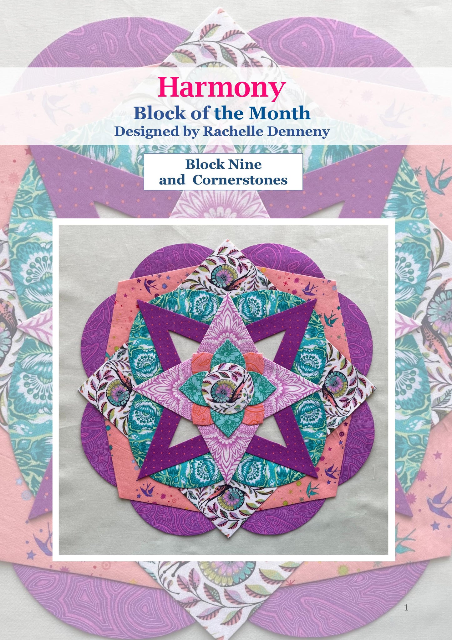 Harmony Quilt - Paper Pattern Books