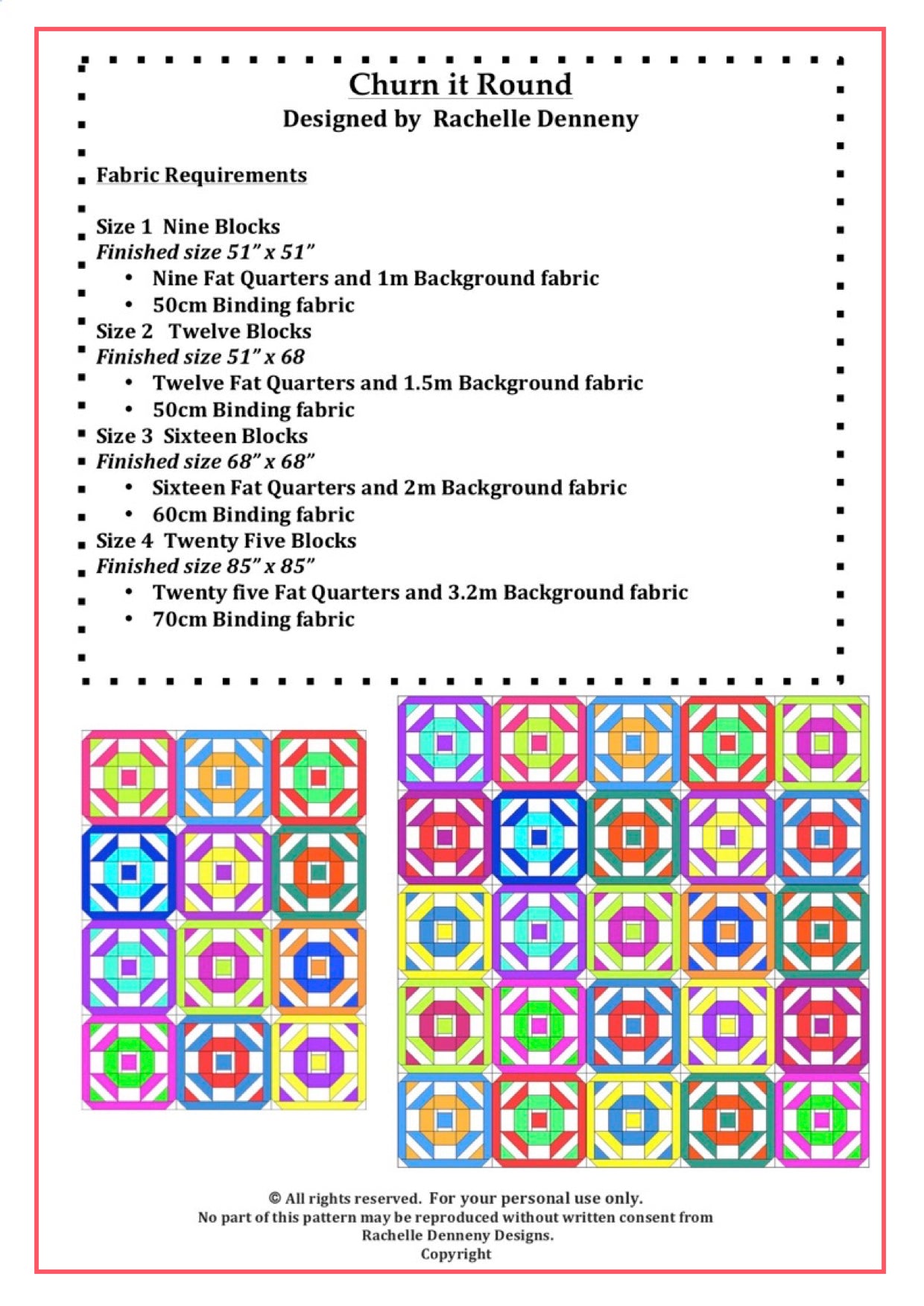 Churn it Round PDF Pattern