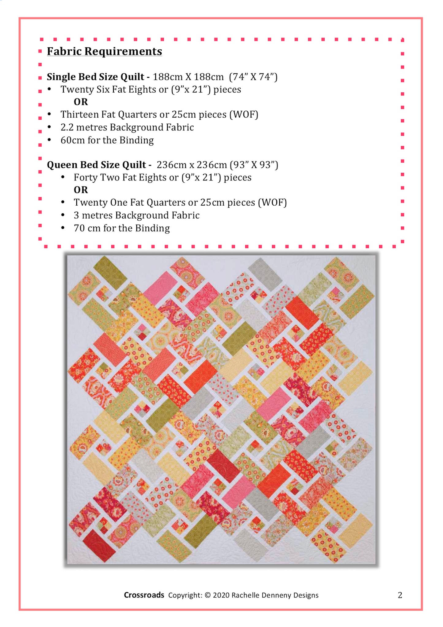 Crossroads PDF Pattern