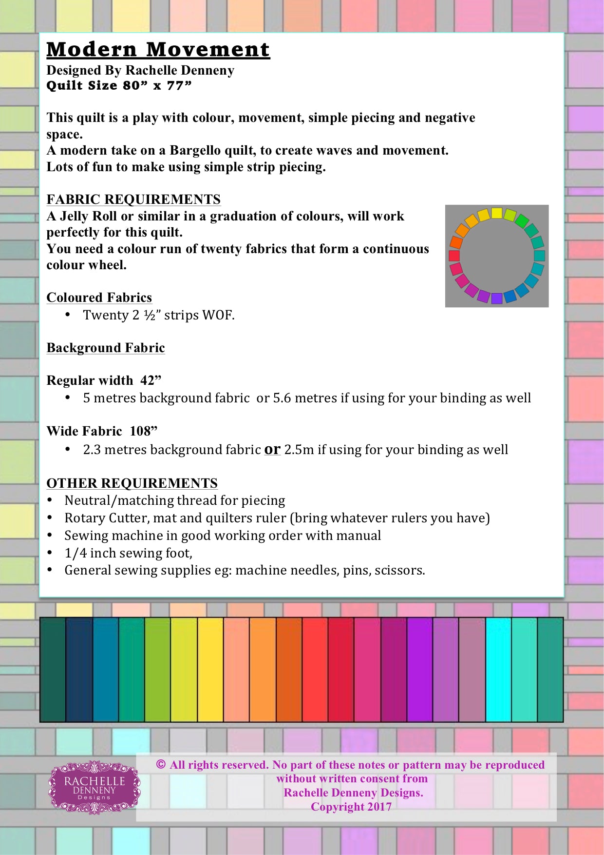 Modern Movement PDF Pattern