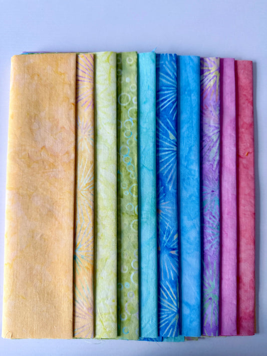 Pastel Batik Fat Eighths Limited Bundles