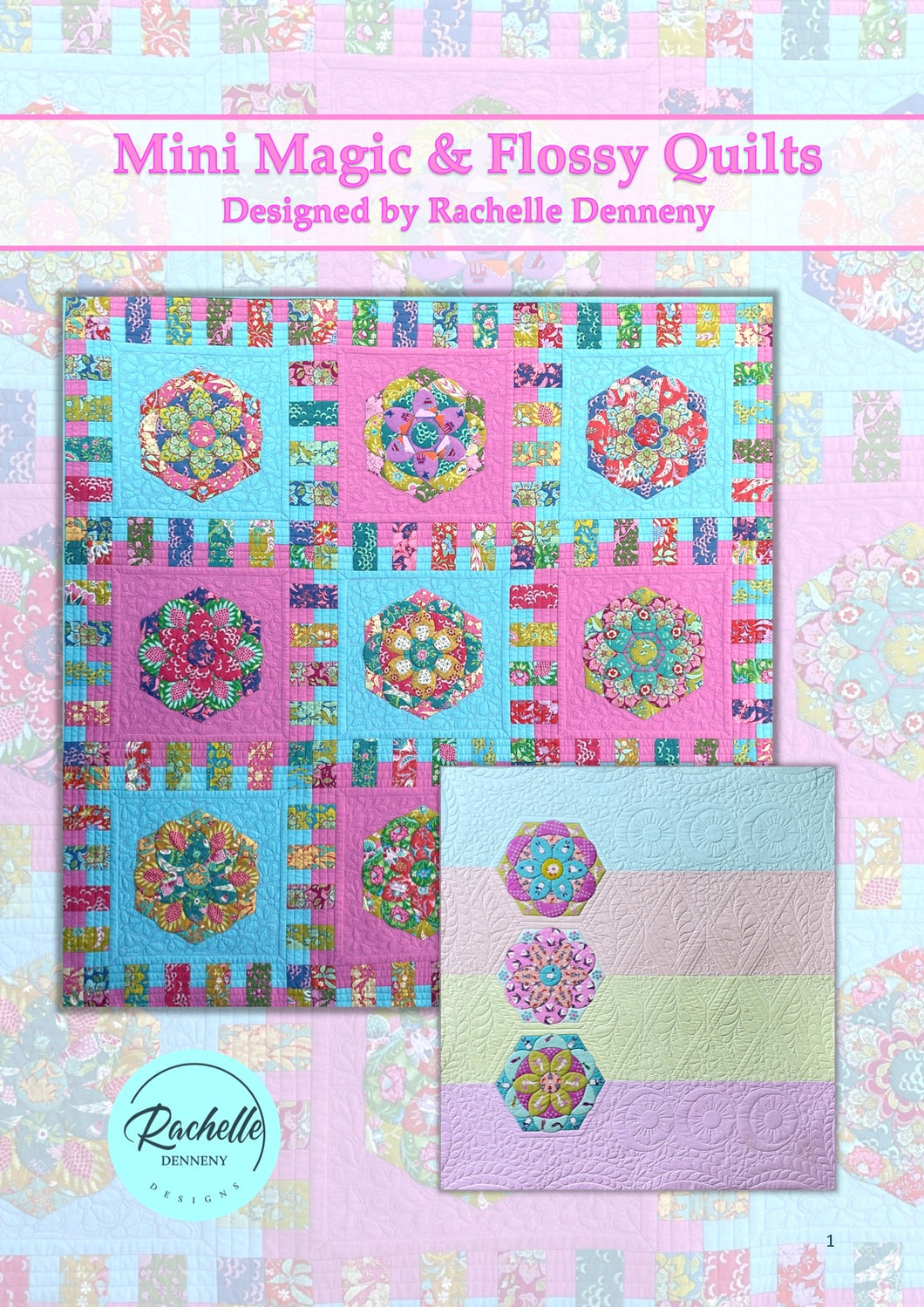 Mini Mandala Applique by Rachelle Denneny. Pattern and Instructions