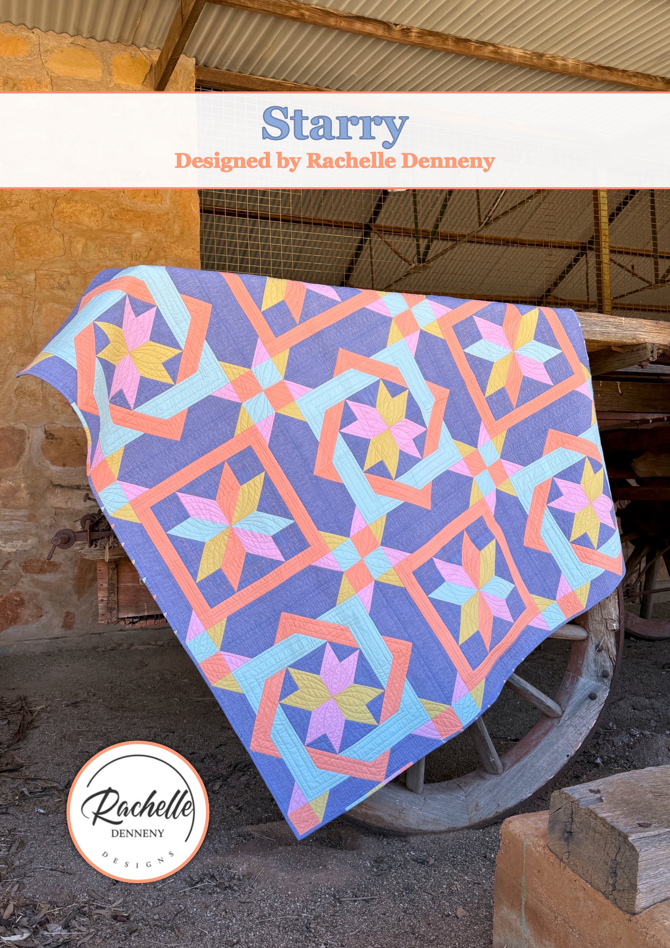 Starry Quilt Pattern - NEW – Rachelle Denneny Designs