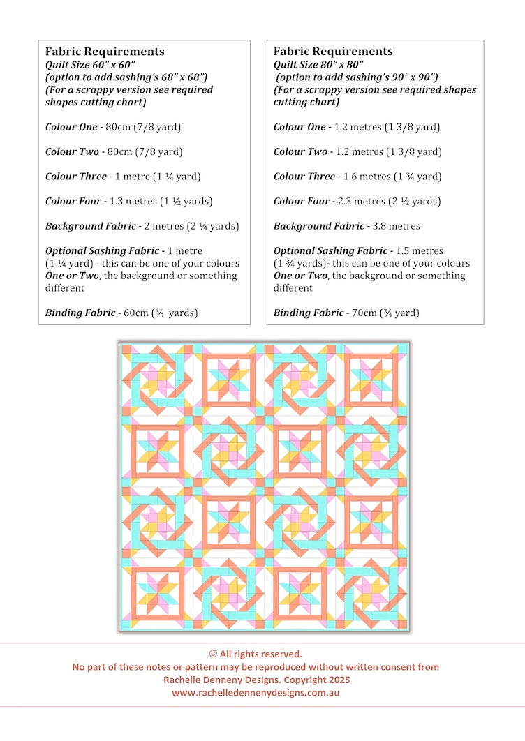 Starry Quilt Pattern - NEW