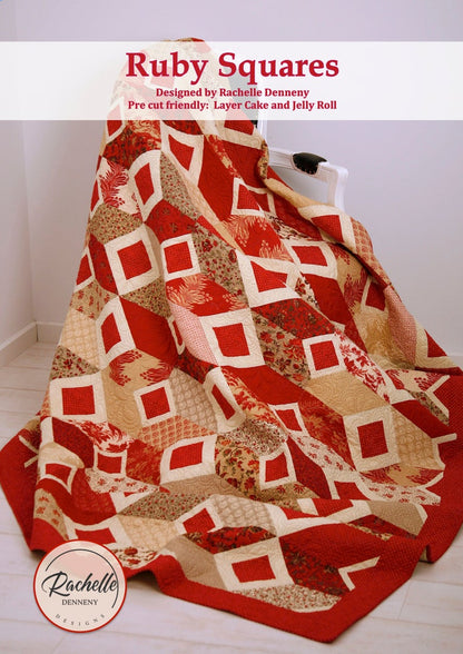 Ruby Squares PDF Pattern