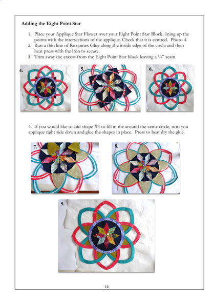 Aurora Rose Quilt Book Pattern