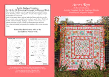 Aurora Rose Quilt Book Pattern/ Template BUNDLE