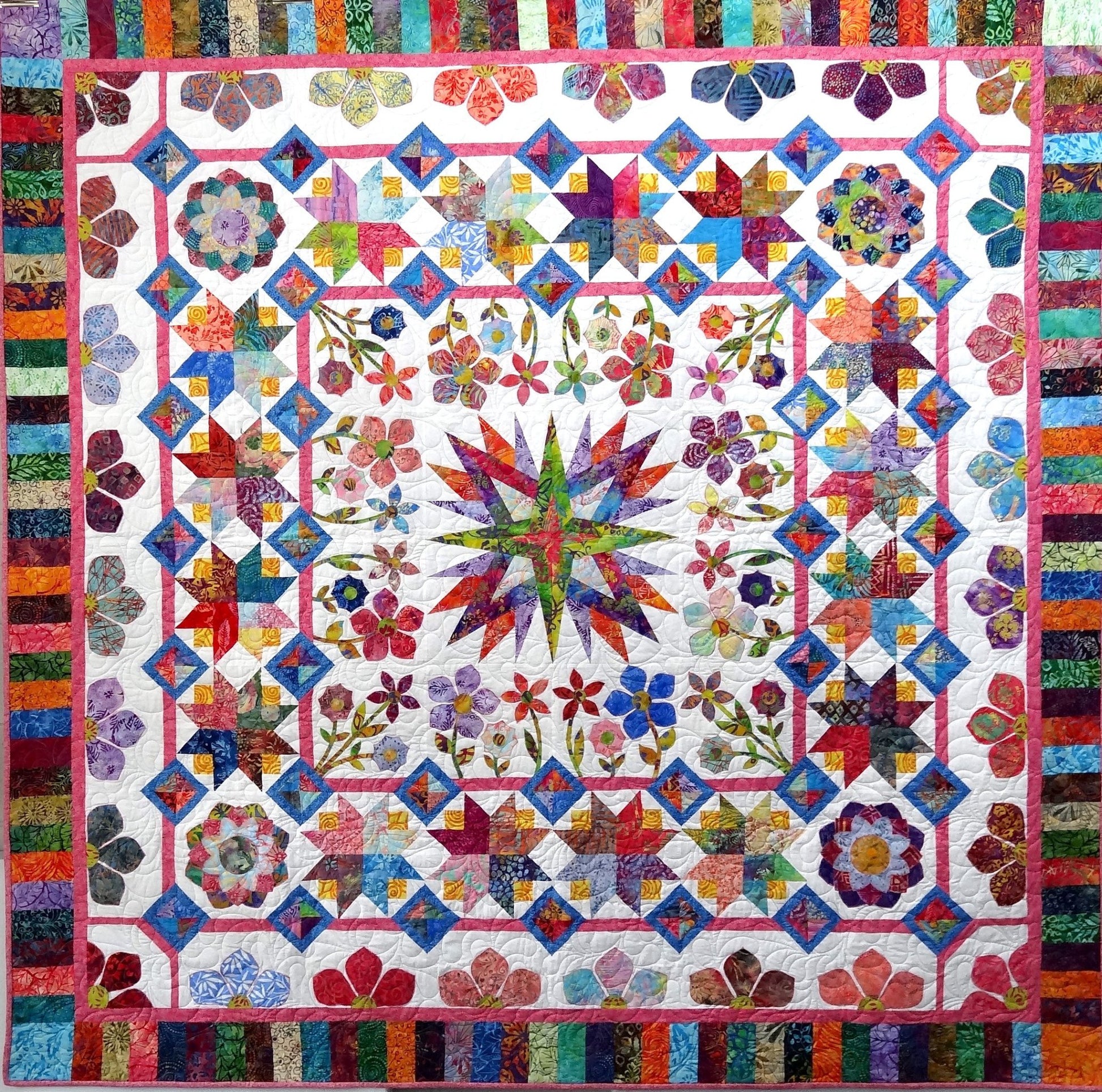Summerfield Quilt in Batiks by Jonelle