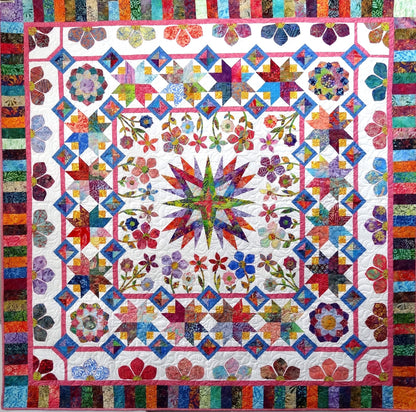 Summerfield Quilt in Batiks by Jonelle