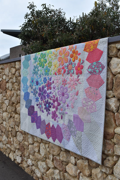 Blooming Delightful Quilt by Rachelle Denneny